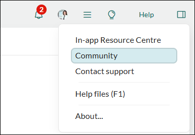 Log into Community from your SuperOffice module